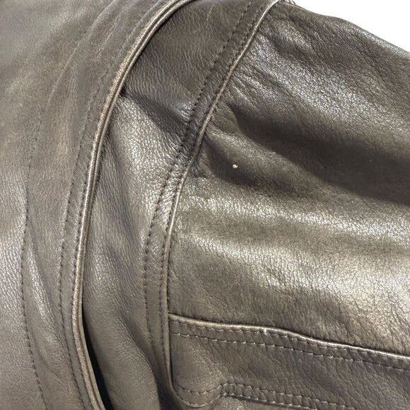 Adventure Bound Mens Brown Leather Jacket W/ Thinsulate Liner Removable Size L - Picture 5 of 14